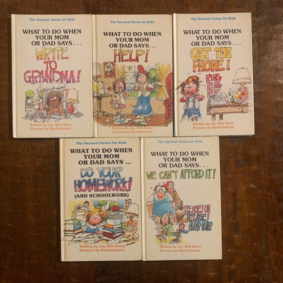 VTG The Survival Series for Kids What To Do When Your Mom Or Dad Says 10pc Books - Picture 2 of 16